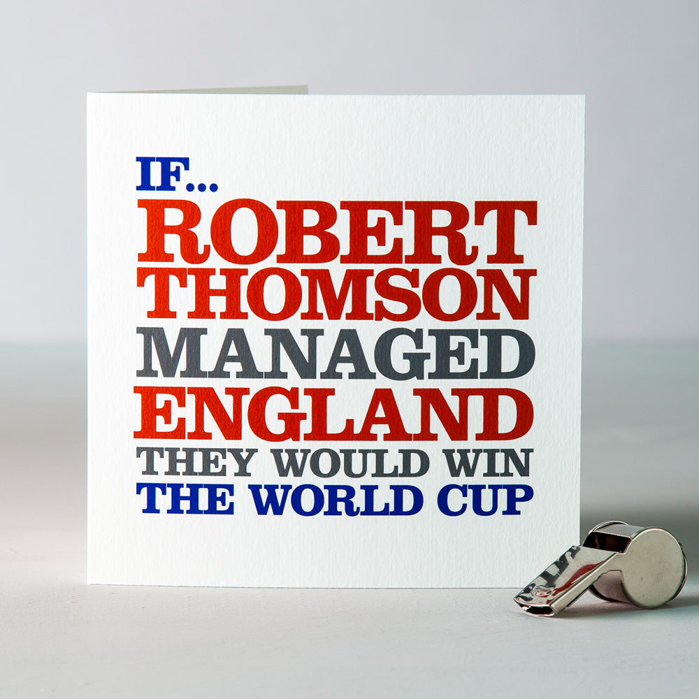 Famous ‘England Football Manager’ Card