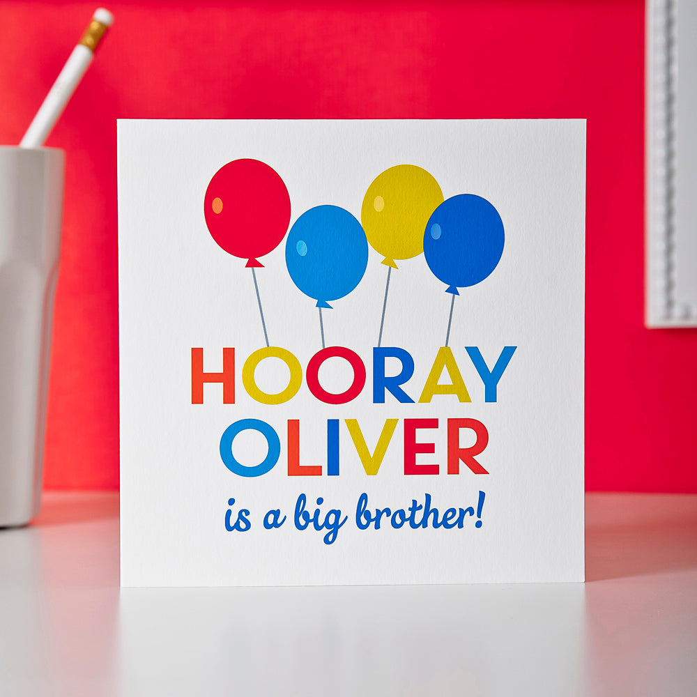 Personalised New Big Brother Card