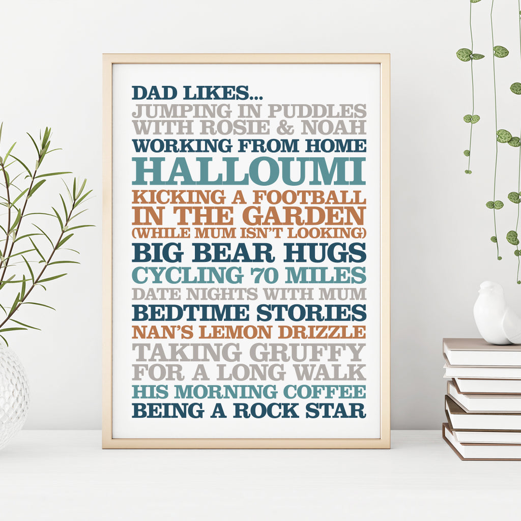 Personalised ‘Likes’ Poster Print