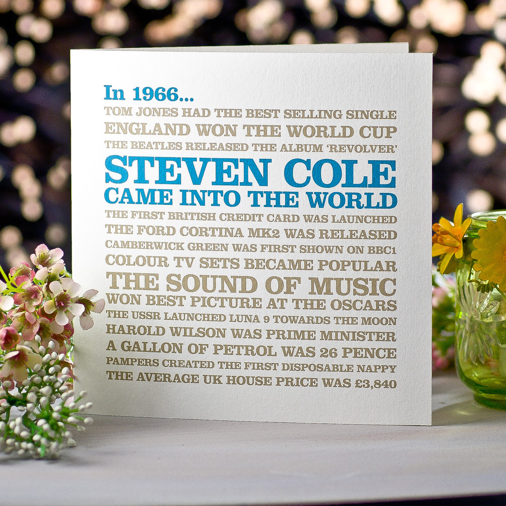 Special Year 1966 Blue