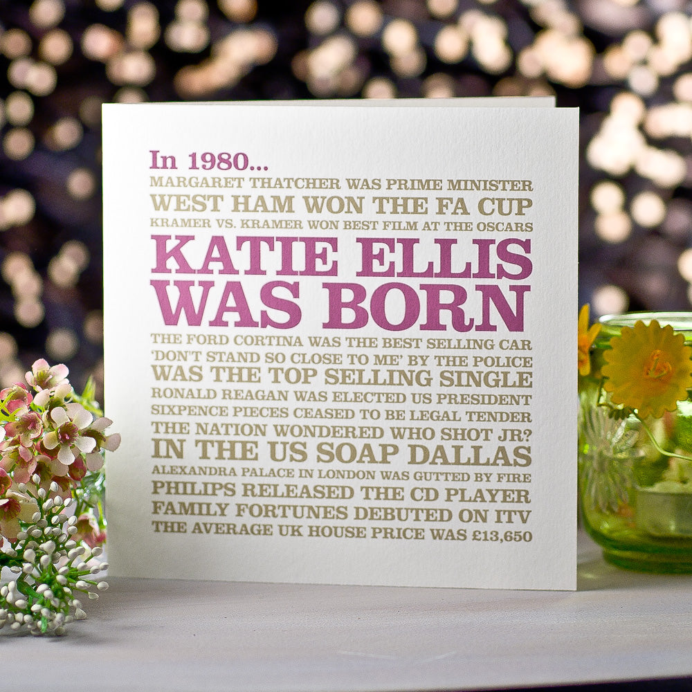 Special Year 1980 Purple