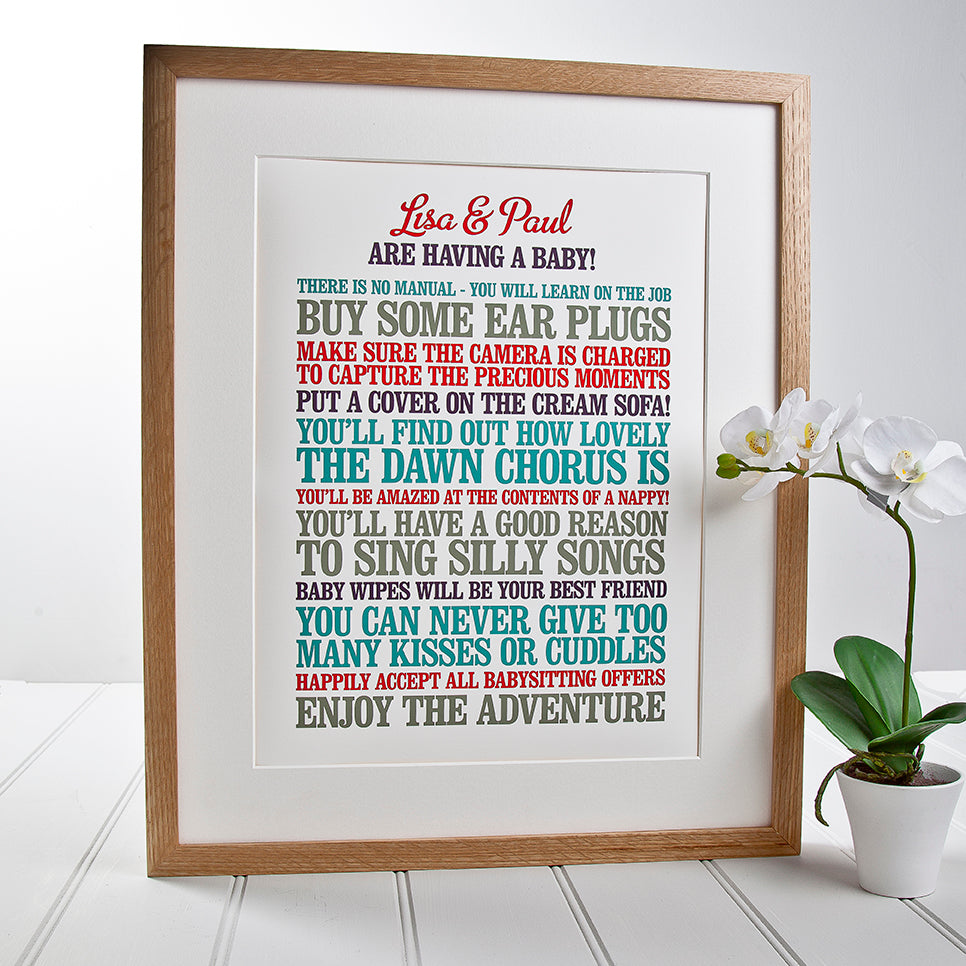 Personalised New Parents Print