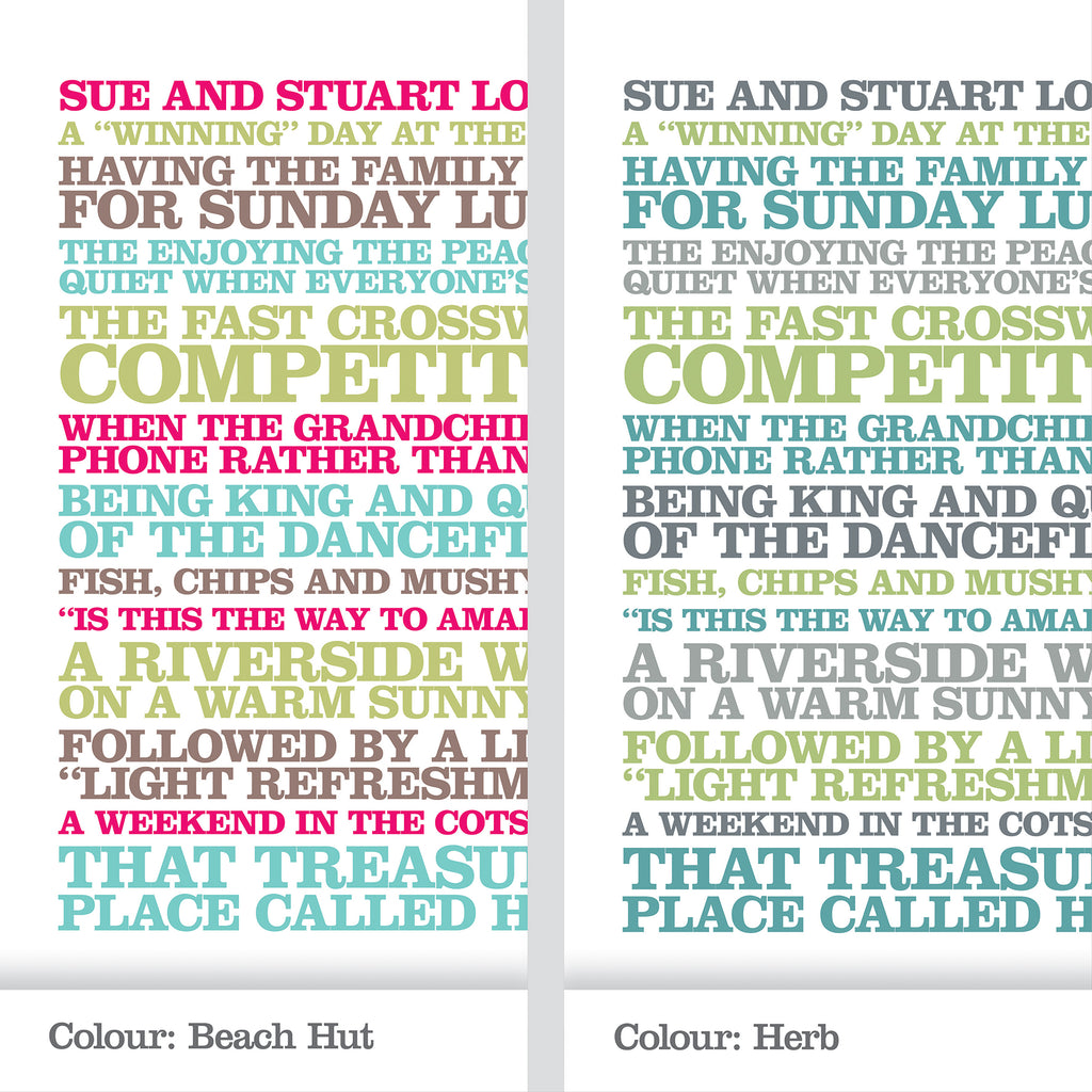 Personalised ‘Couples Like’ Poster Print