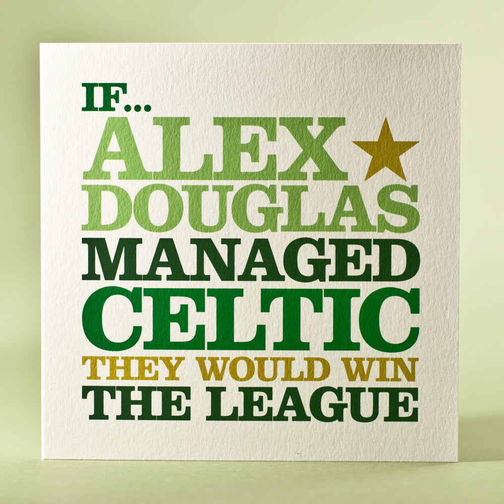 Personalised ‘Celtic Manager’ Card