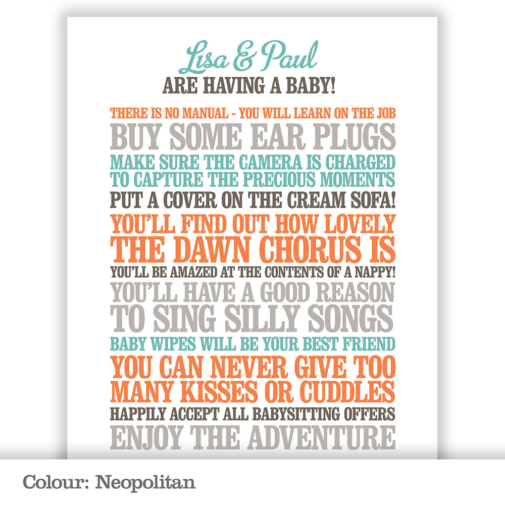 Personalised New Parents Print