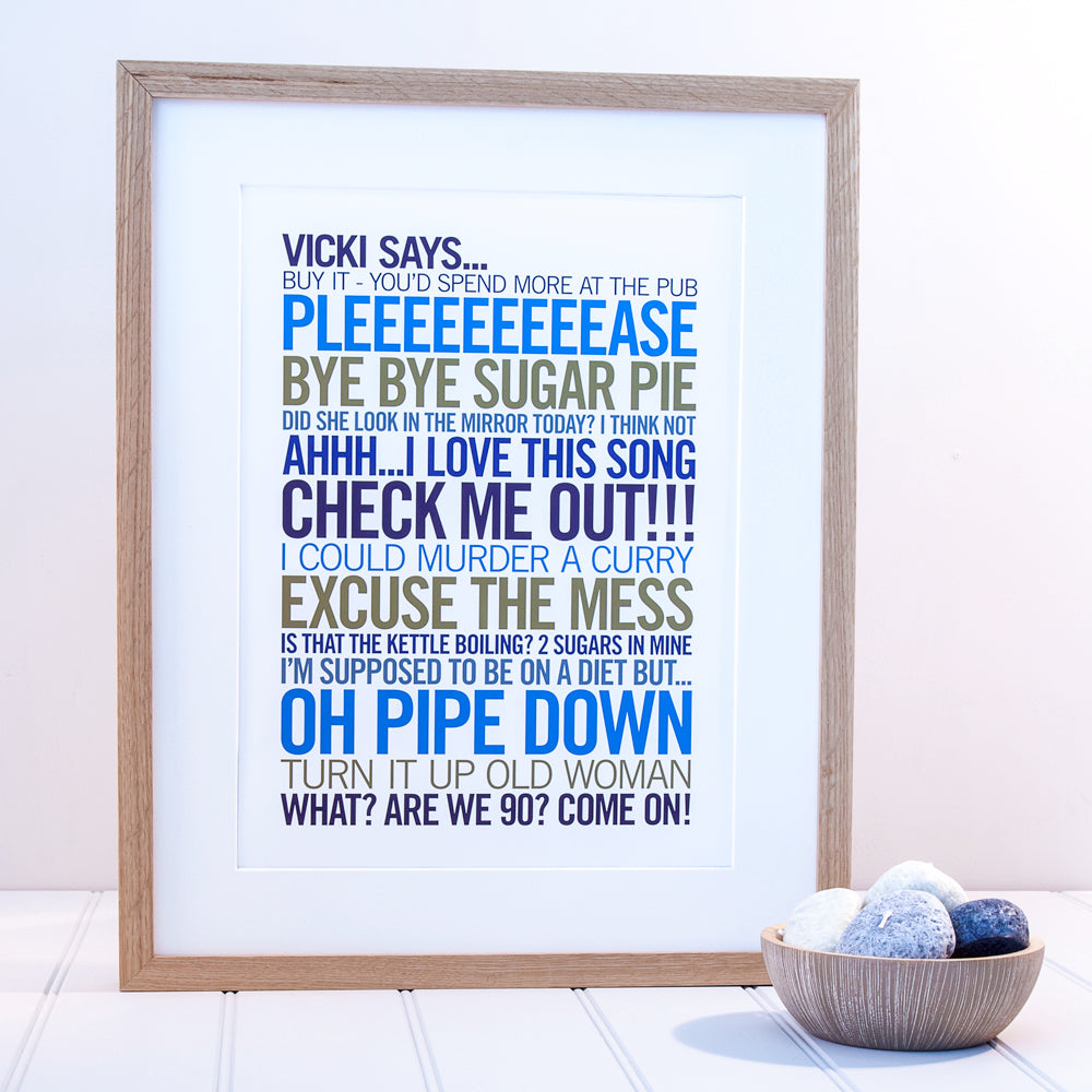 Personalised ‘Sayings’ Print