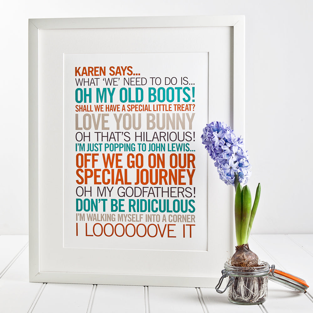 Personalised ‘Sayings’ Print