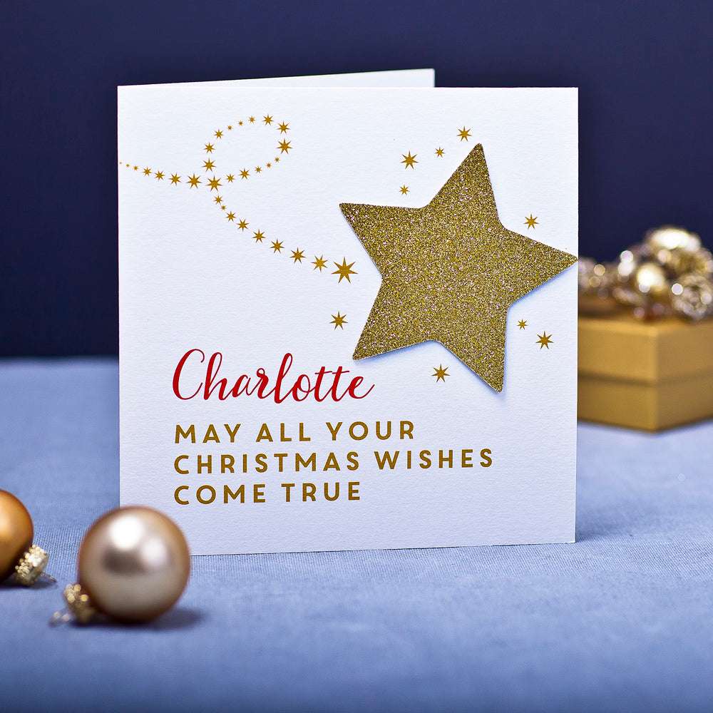  Personalised Christmas Star Card 