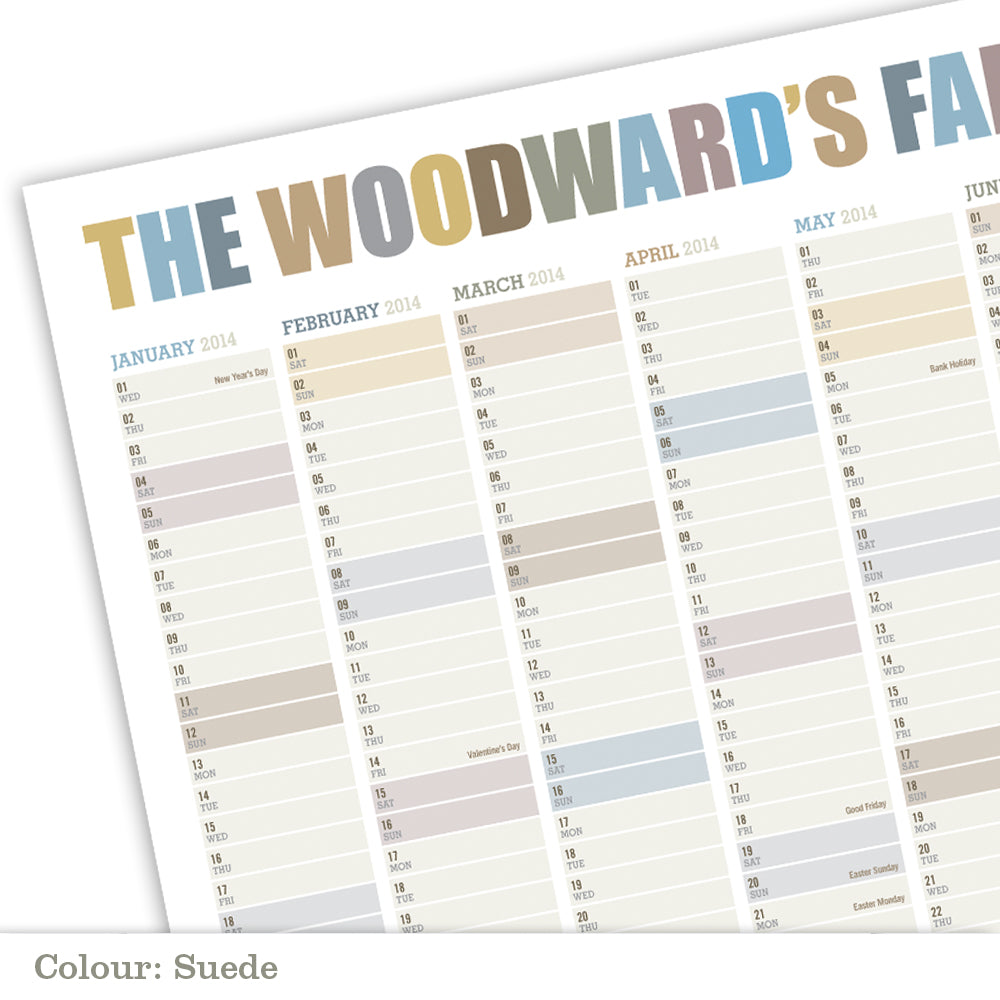 Reputation Calender Personalised Social Calendar Print – Rosie Robins